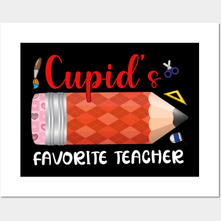 Cupid's Favorite Teacher Posters and Art